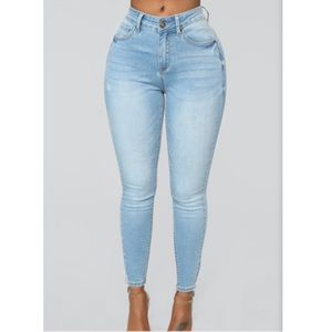 Fashion Nova Jeans- Light Blue